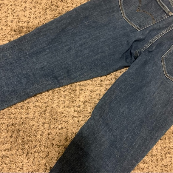 Levi’s 711 Skinny Jeans, raw hem, distressed, 28 - Picture 8 of 9